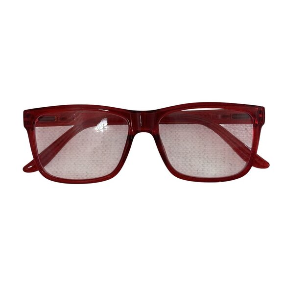 Blue Light Blocking Glasses Red Acrylic Frames Anti Glare Eye Strain Computer - Picture 1 of 2